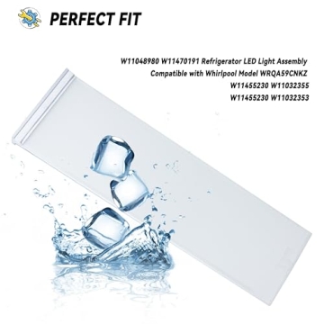 LED Refrigerator Light Assembly for Whirlpool Models