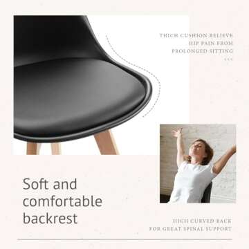 Comfortable Sweetcrispy Dining Chairs Set of 4