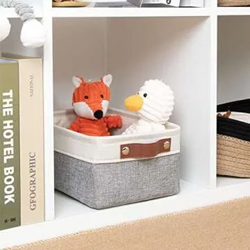 DULLEMELO Small Fabric Storage Basket for Organizing