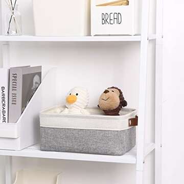 DULLEMELO Small Fabric Storage Basket for Organizing