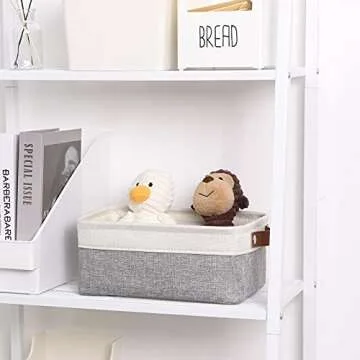 DULLEMELO Small Fabric Storage Basket for Organizing