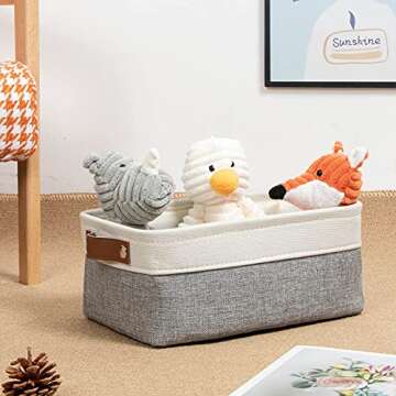 DULLEMELO Small Fabric Storage Basket for Organizing