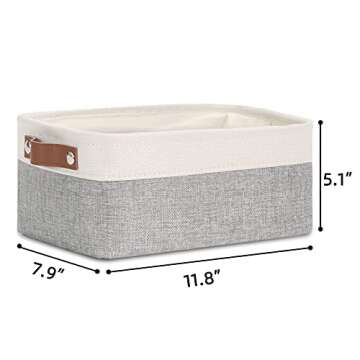 DULLEMELO Small Fabric Storage Basket for Organizing