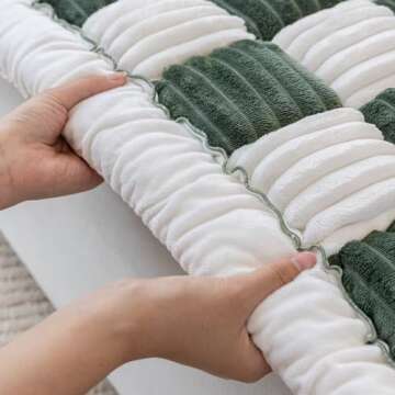 HOMEREFROM Pet Couch Cover for Sofa, Dog Cover for Couch, Washable Pet Couch Covers for Large Dogs, Anti-Slip Dog Bed Mat for Couch (Green, 27x59 inch)