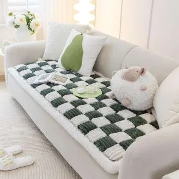 HOMEREFROM Pet Couch Cover for Sofa, Dog Cover for Couch, Washable Pet Couch Covers for Large Dogs, Anti-Slip Dog Bed Mat for Couch (Green, 27x59 inch)