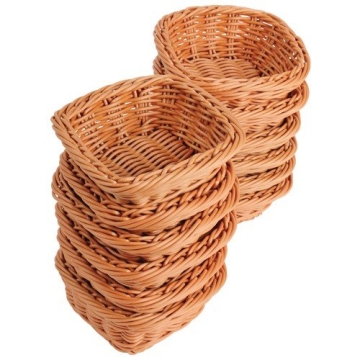 Elegant 5" Woven Storage Baskets for Home or Classroom
