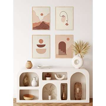 HAUS AND HUES Boho Wall Art Minimalist Decor