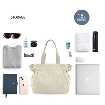 ODODOS 18L Lightweight Waterproof Side-Cinch Shopper Bag