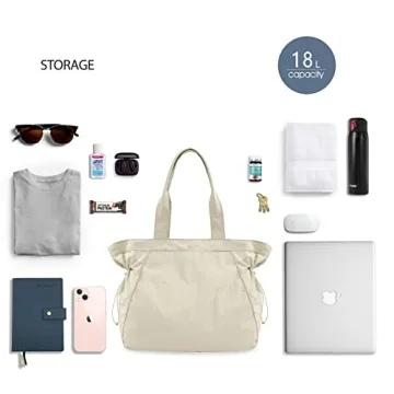 ODODOS 18L Lightweight Waterproof Side-Cinch Shopper Bag