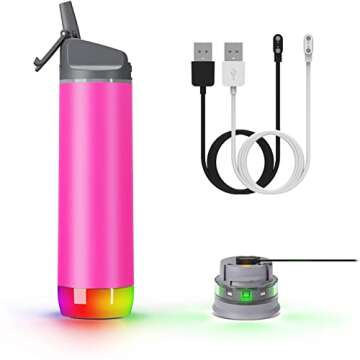 FitTurn 2 Pack Charger for HidrateSpark PRO Water Bottles