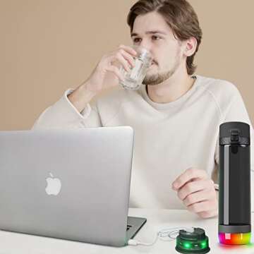 FitTurn 2 Pack Charger for HidrateSpark PRO Water Bottles