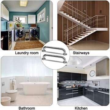 Durable Stainless Steel Shower Grab Bars for Safety and Style