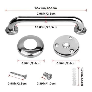 Durable Stainless Steel Shower Grab Bars for Safety and Style