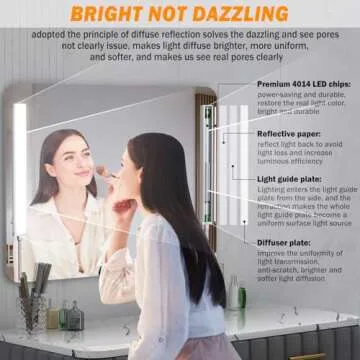 MY BEAUTY LIGHT Dimmable LED Mirror Lights for Perfect Makeup