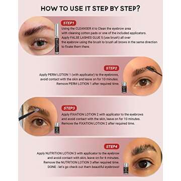 iMethod Professional Eyebrow Lamination Kit - Instant DIY Eye Brow Lift Perm Kit at Home, Long Lasting, Salon Result, Easy to Use