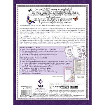 Inspire PRAISE Bible NLT, Filament Enabled (Hardcover LeatherLike, Purple): The Bible for Coloring &...