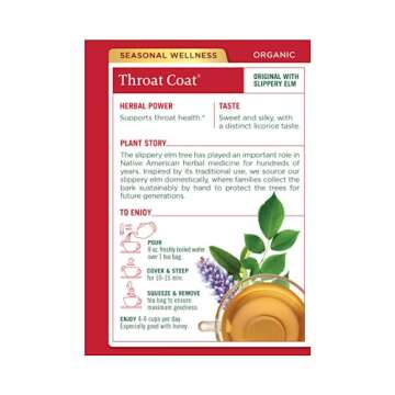 Traditional Medicinals Organic Throat Coat, 16-Count Boxes (Pack - 2)