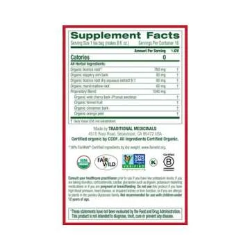 Traditional Medicinals Organic Throat Coat Tea 16 Count