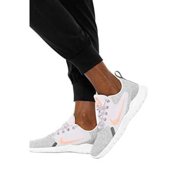 Med Couture Maternity Jogger Pants Scrub Bottoms with 4 Pockets, Knit Waist Panel, Ultra Soft and 360° Stretch - MC8729, M, Black