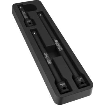 LEXIVON Impact Driver Extension Bar Set | 3-Piece Set for Cordless Tools