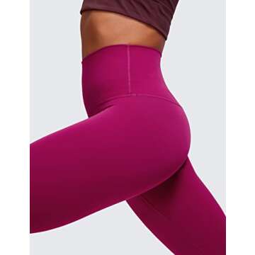 CRZ YOGA Butterluxe High Waisted Lounge Leggings 28'' - Workout Yoga Pants for Women Buttery Soft Magenta Purple Medium