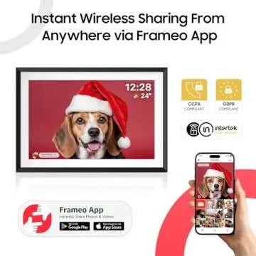 ApoloSign Digital Picture Frame 10.1 inch, Frameo Digital Photo Frame, WiFi Electronic Frame with 32...