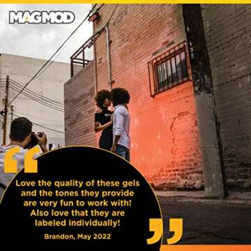 MagMod Pro Creative Gels | Flash Modifier Light Gels | New and Improved Color Modifiers | Modular Magnetic Camera Accessories | Set of 6 Light Filters