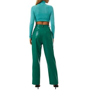 Chic Women Faux Leather Pants for Every Occasion