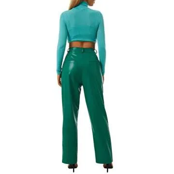 Chic Women Faux Leather Pants for Every Occasion