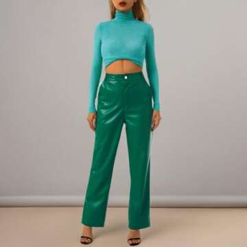 Chic Women Faux Leather Pants for Every Occasion
