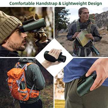 High Powered 12x50 Monocular Telescope with Tripod