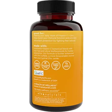 Viva Naturals Vitamin C 1000mg & Zinc 20mg – 250 Capsules