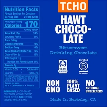 TCHO Hawt Chocolate Drinking Chocolate 3 Pack Vegan