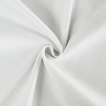 Elegant White Blackout Pinch Pleated Curtains 95 Inches
