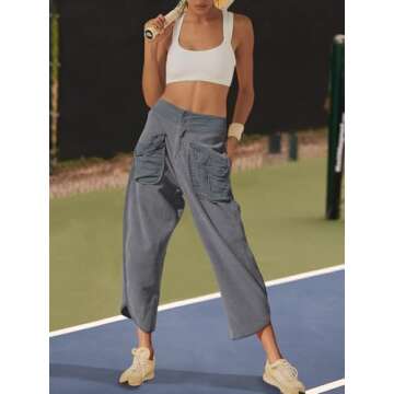 LAMISSCHE Oversized Wide Leg Sweatpants for Women