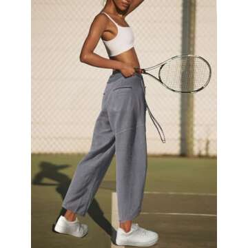 LAMISSCHE Oversized Wide Leg Sweatpants for Women