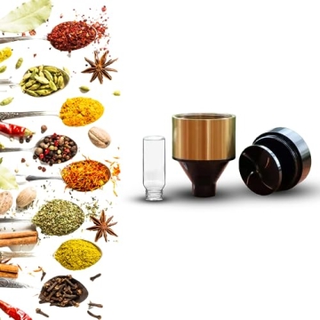 Premium Aluminum Spice Grinder for Fresh Coarse to Fine Grinds