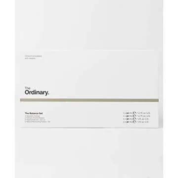 The Ordinary The Balance Set (4 Pcs: Squalance Cleanser + Salicylic Acid 2% Masque + Niacinamide 10% + Zinc 1% + Natural Moisturizing Factors + HA)