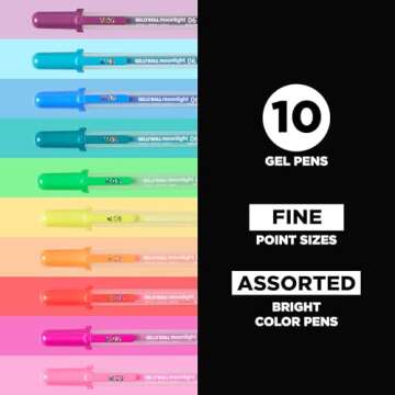 SAKURA Gelly Roll Moonlight 06 Gel Pens - Fine Point Ink Pen for Journaling, Art, or Drawing - Assor...