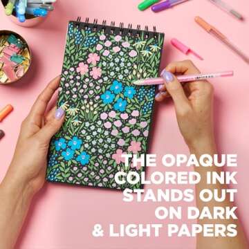 SAKURA Gelly Roll Moonlight 06 Gel Pens - Fine Point Ink Pen for Journaling, Art, or Drawing - Assorted Fluorescent Ink - Fine Line - 10 Pack