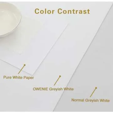 OWENIE Maya White Blackout Curtains for Comfort & Elegance