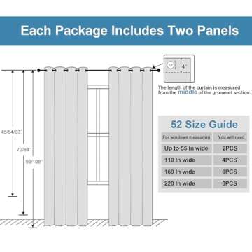 OWENIE Maya White Blackout Curtains for Comfort & Elegance