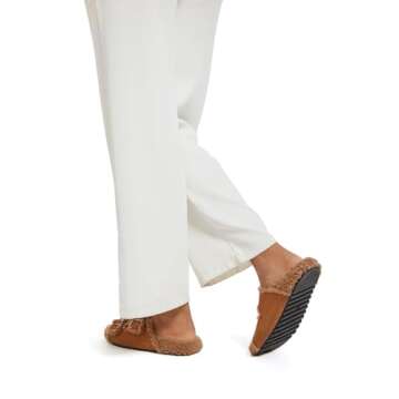 Atumotu Womens Slippers Fuzzy Open Toe Warm Indoor House Winter Shoes Slippers Slide Sandals for Womenswith Adjustable Buckles(Chestnut, US Footwear Size System, Adult, Women, Numeric, Medium, 7)