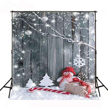 Kate 5ft(W) x7ft(H) Christmas Backdrop Christmas Wood Backgrounds Children Christmas Background