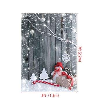 Kate 5ft(W) x7ft(H) Christmas Backdrop Christmas Wood Backgrounds Children Christmas Background