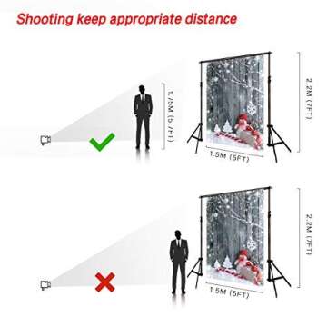 Kate 5ft(W) x7ft(H) Christmas Backdrop Christmas Wood Backgrounds Children Christmas Background