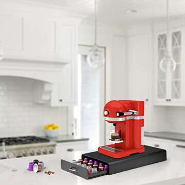 SZQINJI Coffee Pod Organizer for Nespresso - Holds 50 Pods