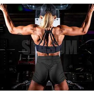 SEASUM Scrunch Butt Workout Shorts Women's High Waist Peach Booty Lifting Yoga Shorts Gym Leggings X...