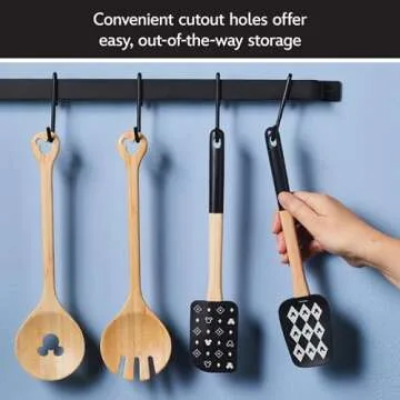 Farberware Disney Monochrome Ceramic Nonstick Cookware Pots and Pans with Baking/Bakeware Cookie Pan and Kitchen Cooking Tool Set, Dishwasher Safe, 8 Piece Cookware Set - Black