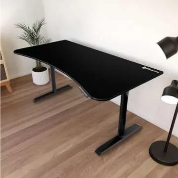 Arozzi Arena Moto Motorized Ultrawide Curved Office and Gaming Sit-Stand Desk Monitor Mount Wire Man...